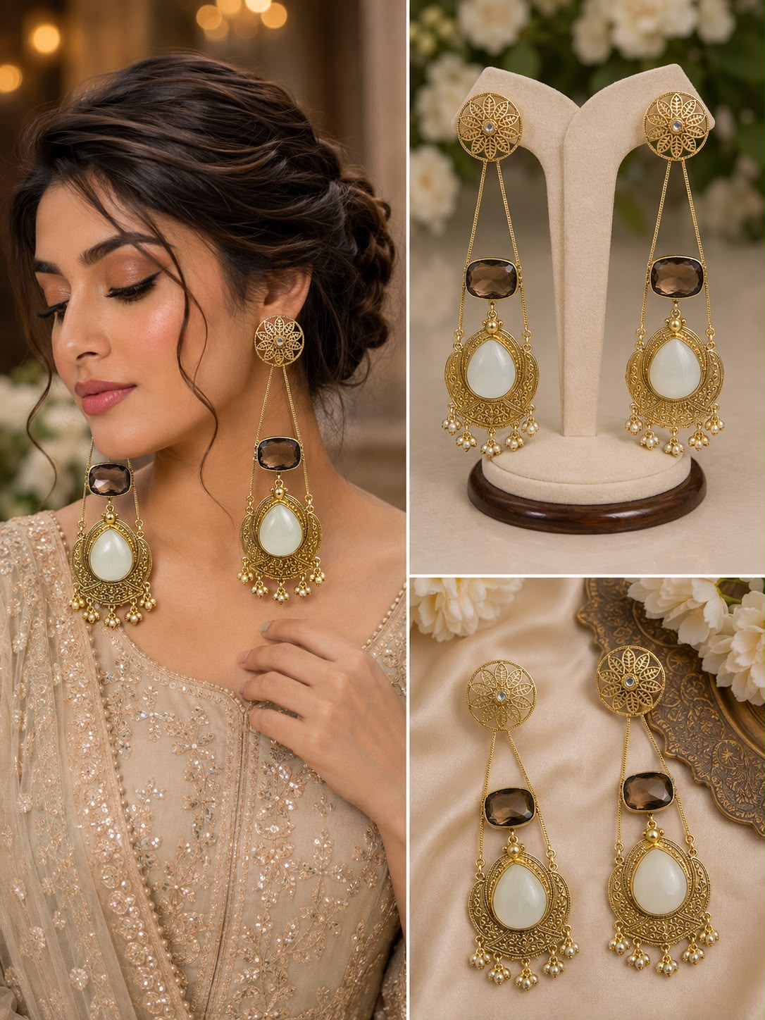 Zarmina Long Earrings
