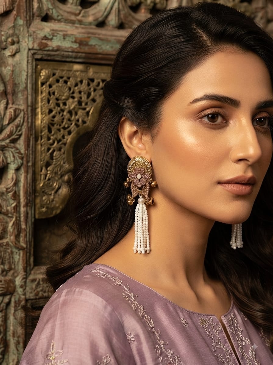 Rangrez Pearl Jhumka