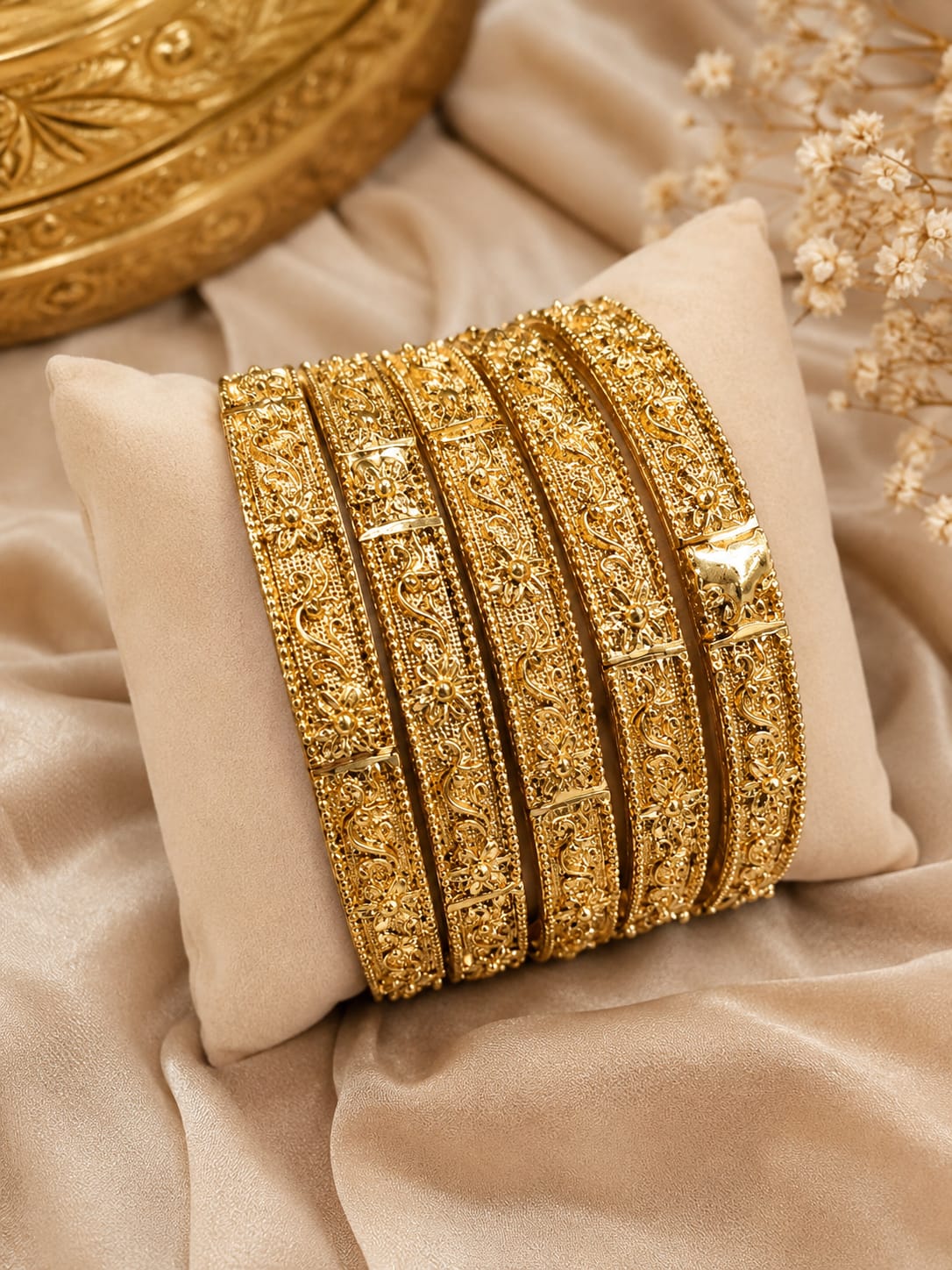 Gulnaar Gold Bangles