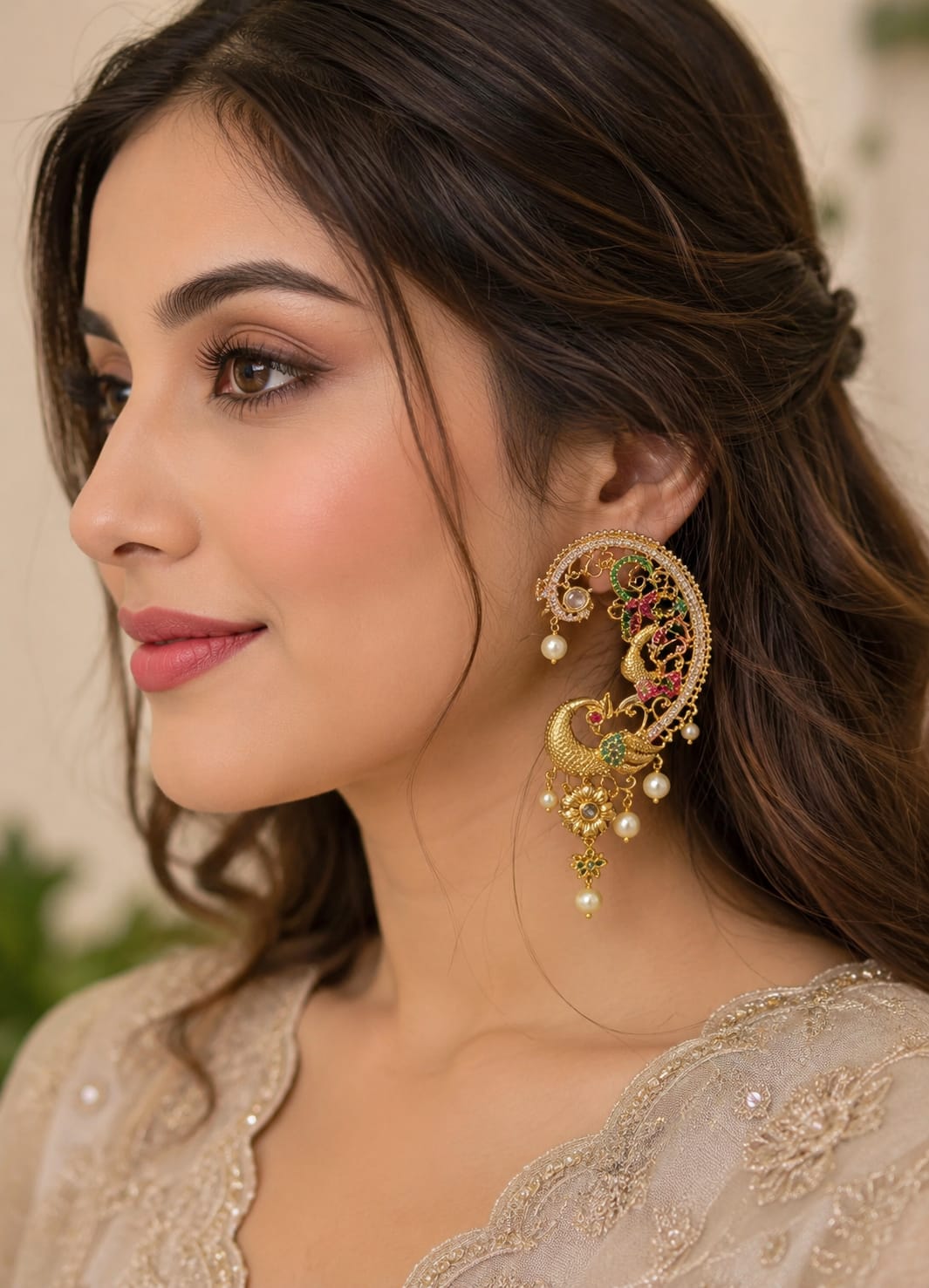 Royal Peacock Jhumka