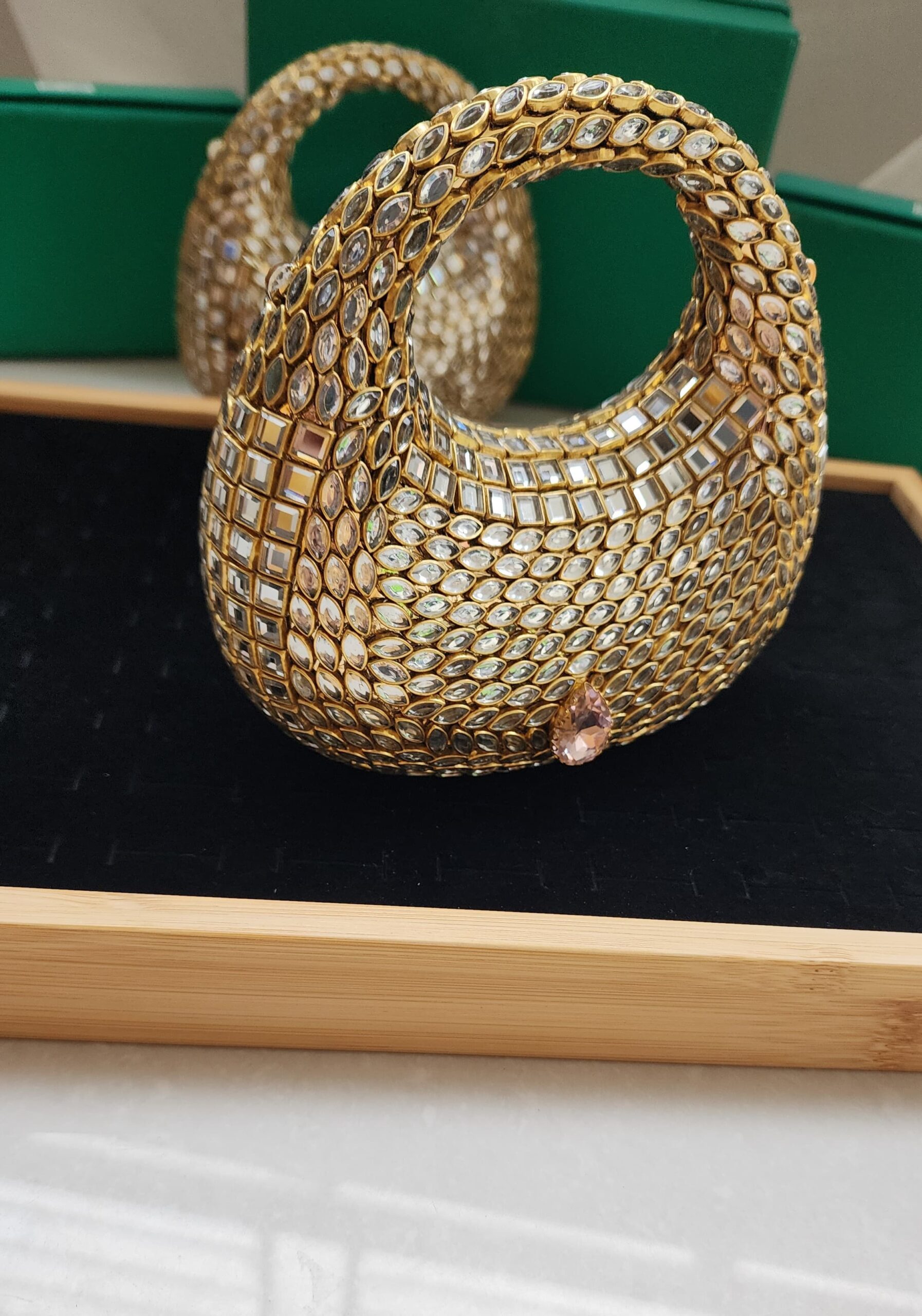 D shape kundan clutch - Image 7