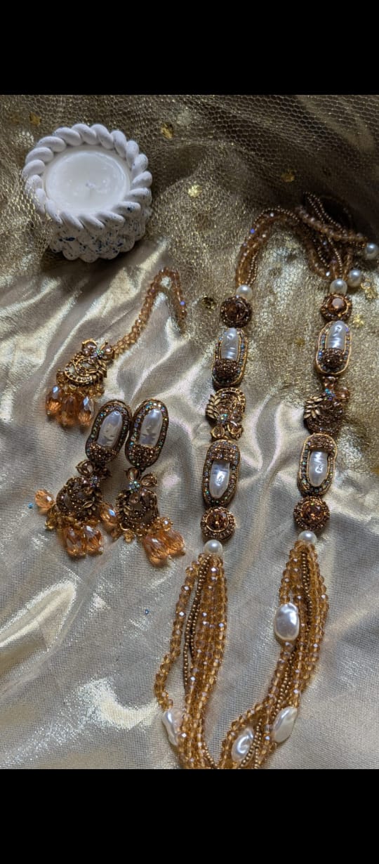Elegant Turkish Long Mala Set - Image 6