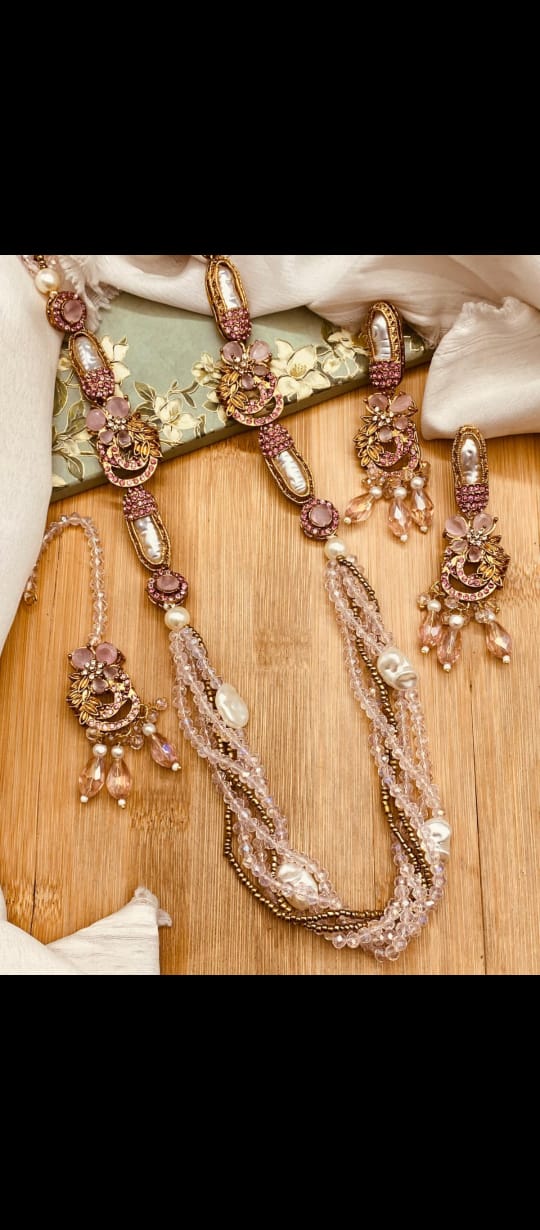 Elegant Turkish Long Mala Set - Image 5