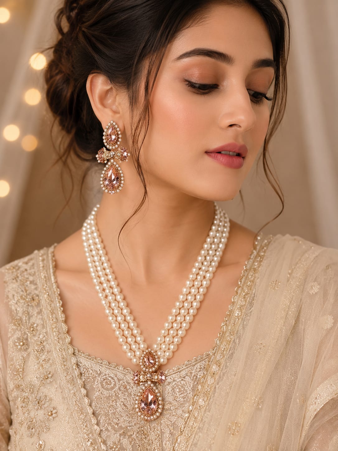 Noor Jahan Pearl Mala Set