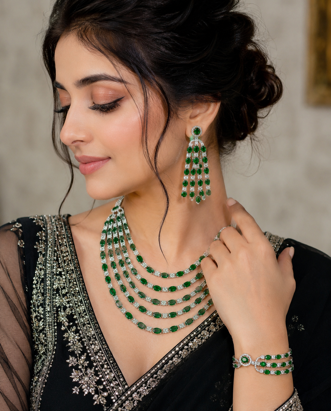 American diamond 3 layer set