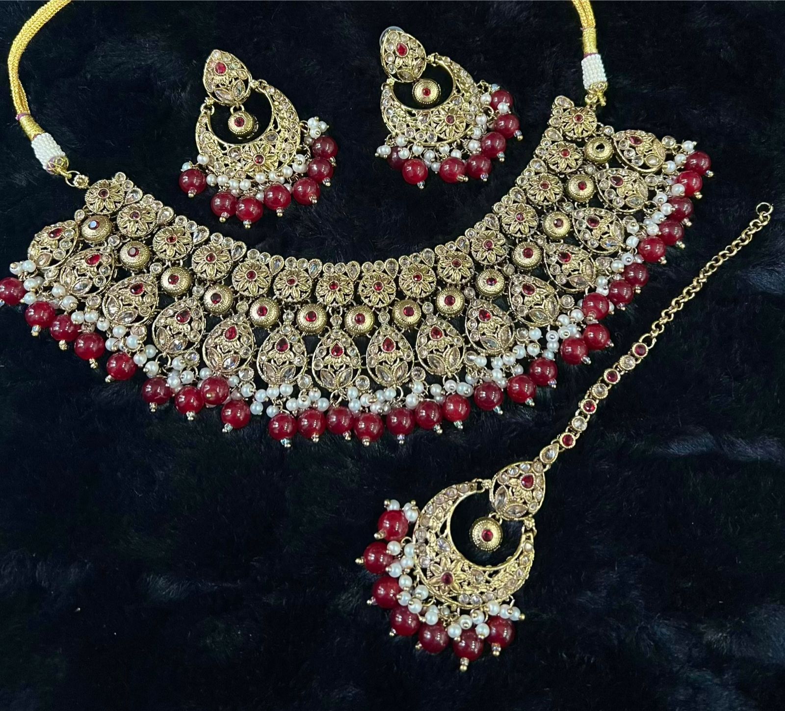 Kundan heavy bridal set - Image 7