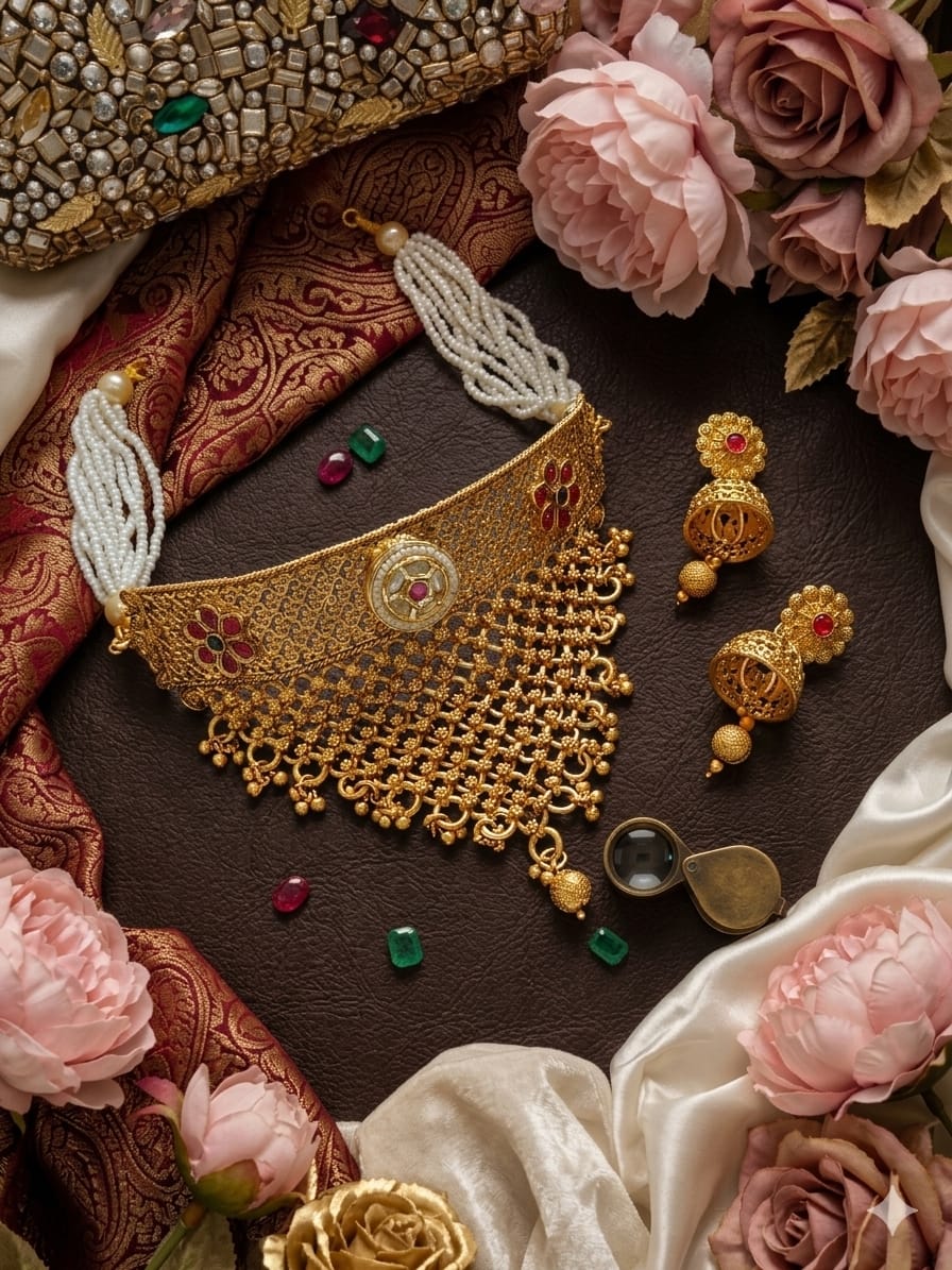 Rajistani set gold plated - Image 5