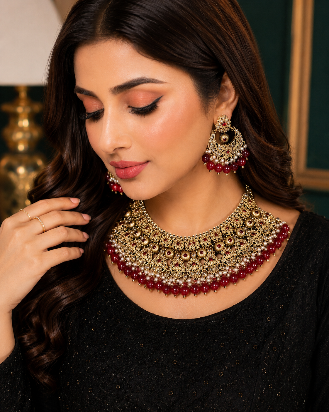Kundan heavy bridal set